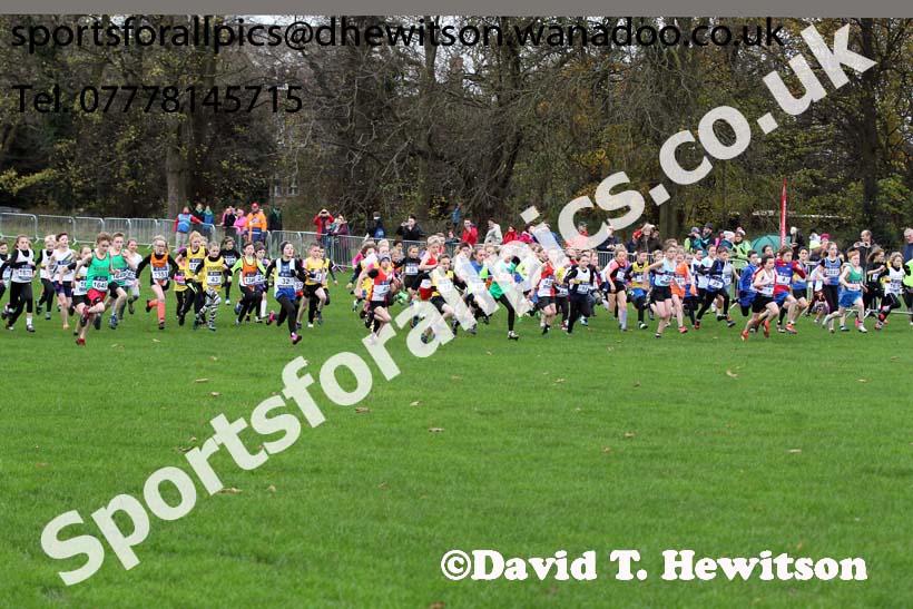Boys and Girls under-11s, British Athletics Liverpool Cross Challenge, Sefton Park, Liverpool. Photo: David T. Hewitson/Sports for All Pics